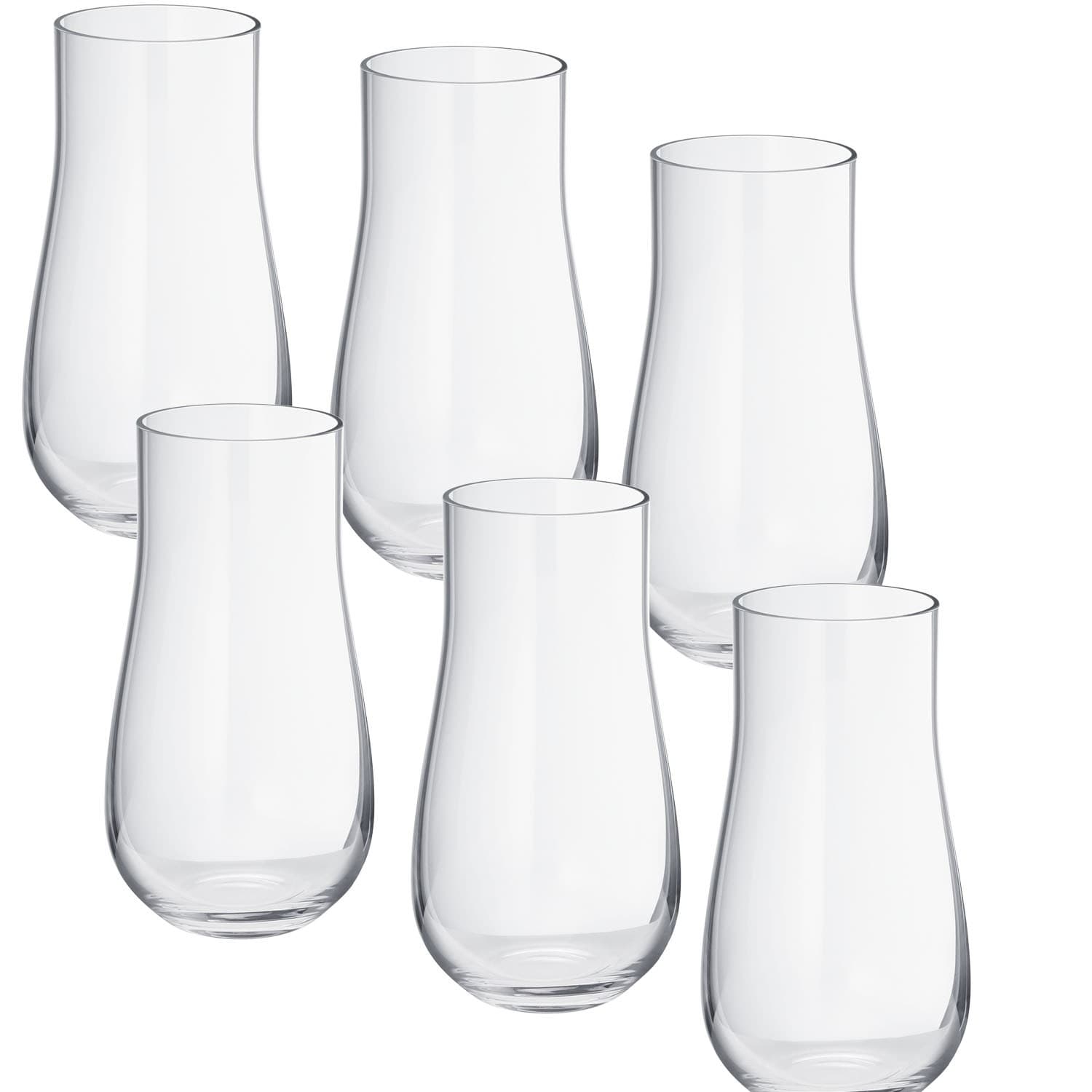 Georg Jensen Sky Tumbler glas stor 6 stk - Personlige gaver til ham med gravering