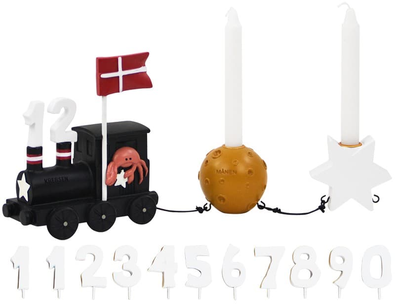 Kids By Friis Fødselsdagstog m. stjernetegn - Krebsen - Kids By Friis med gravering