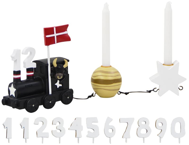 Kids By Friis Fødselsdagstog m. stjernetegn - Tyren - Kids By Friis med gravering