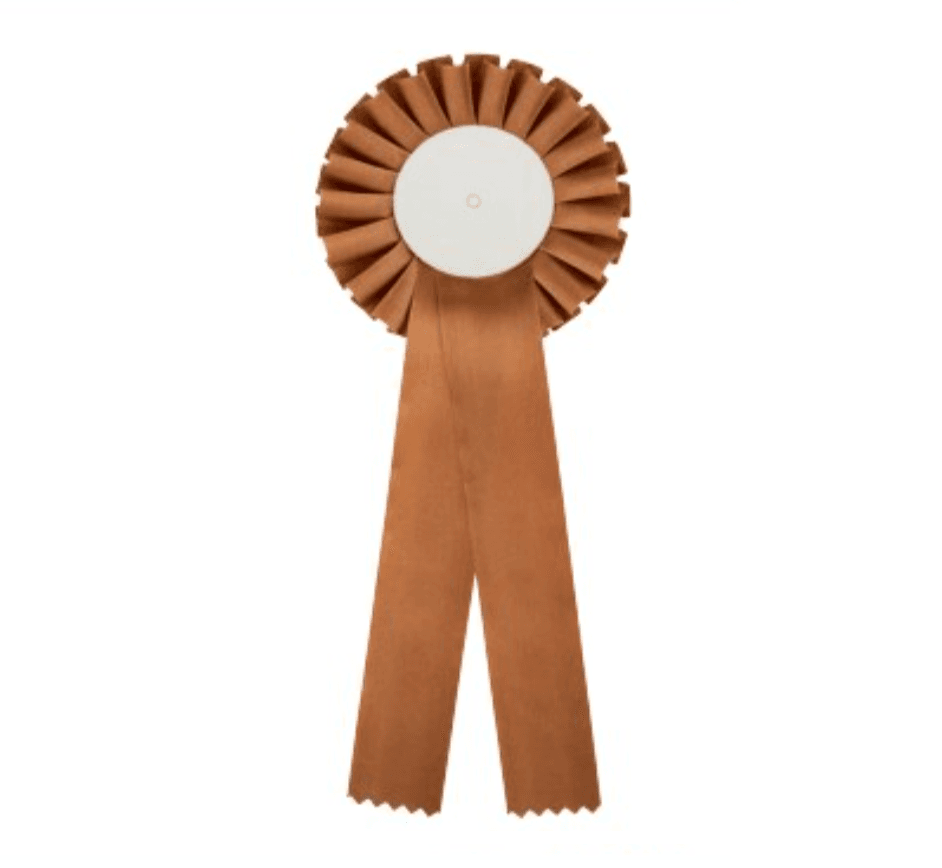 Rosette i brun - Rosetter med gravering