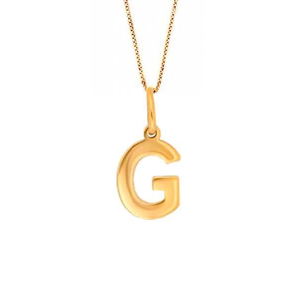 Nordahl Andersen 14 kt bogstav G - Smykker med bogstaver med gravering