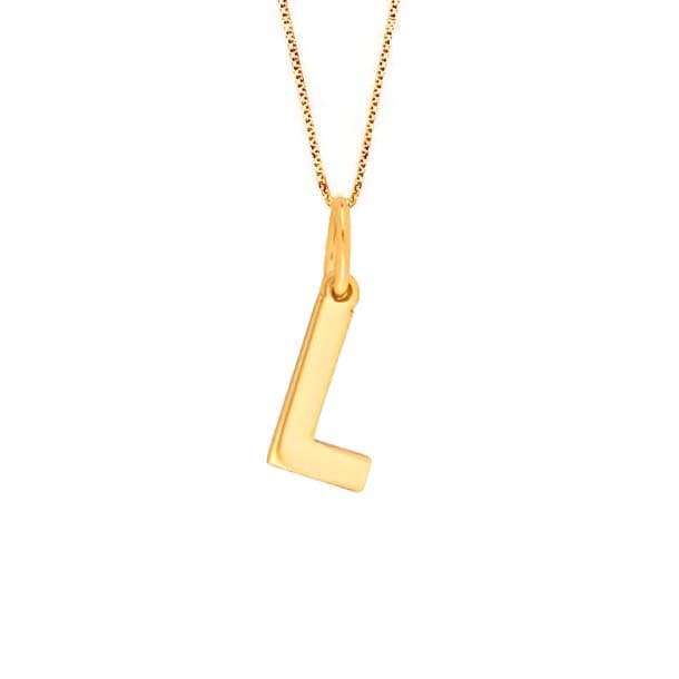 Nordahl Andersen 14 kt bogstav L - Smykker med bogstaver med gravering