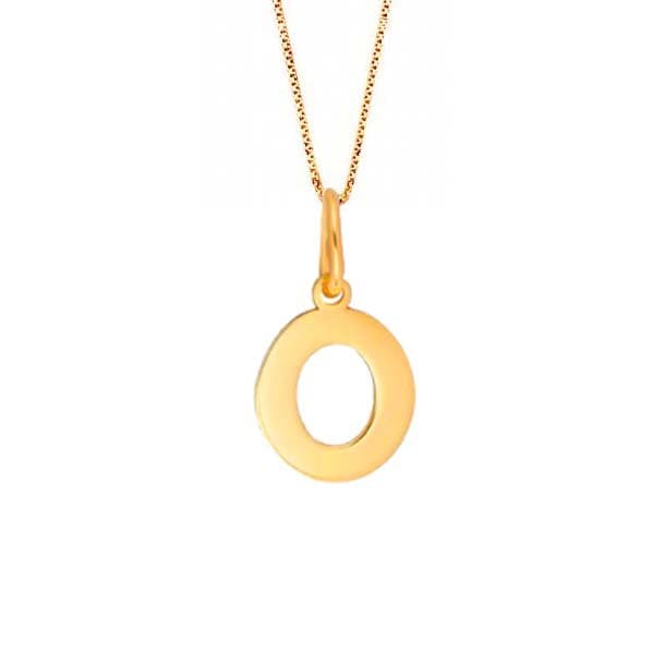 Nordahl Andersen 14 kt bogstav O - Smykker med bogstaver med gravering