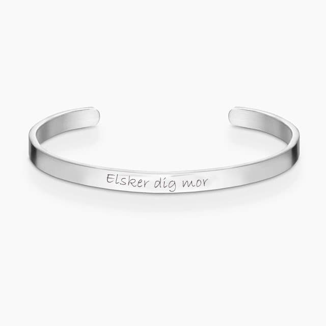 Dahl Sølv armring 5 mm - Armring med gravering