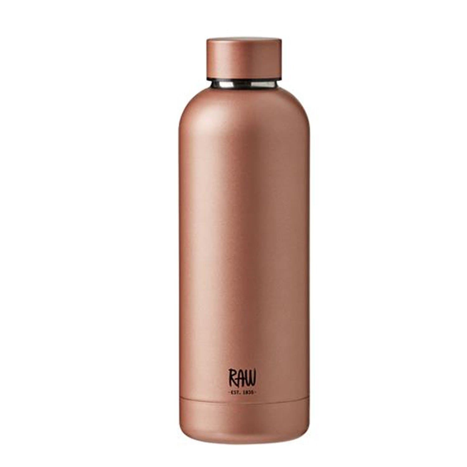 RAW TO GO Termoflaske med navn/tekst, 0,5 L, Rosegold - Termoflasker med gravering