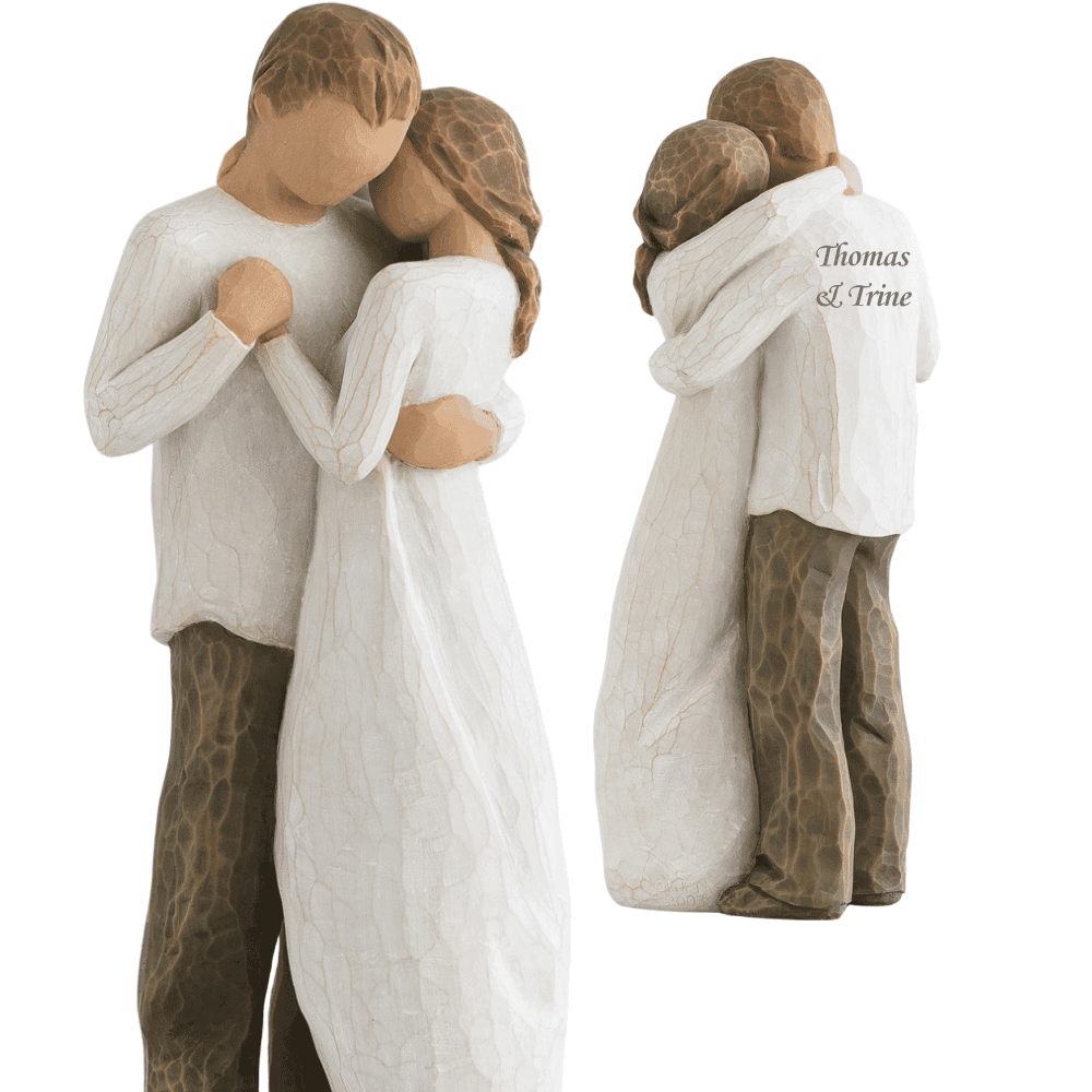 Willow Tree Promise Bryllupsfigur Til Parret - Bryllupsgave med gravering