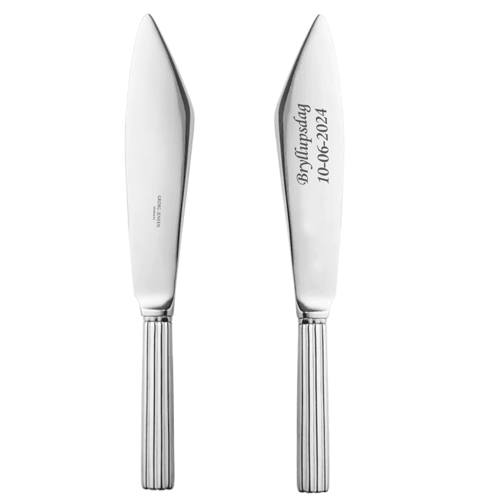 Georg Jensen Kagekniv Bernadotte - Kagespade med gravering