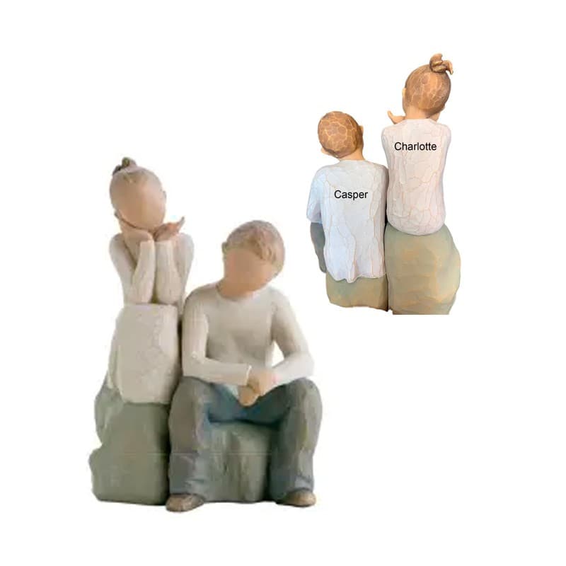 Willow Tree Brother and Sister - Willow  Tree med gravering