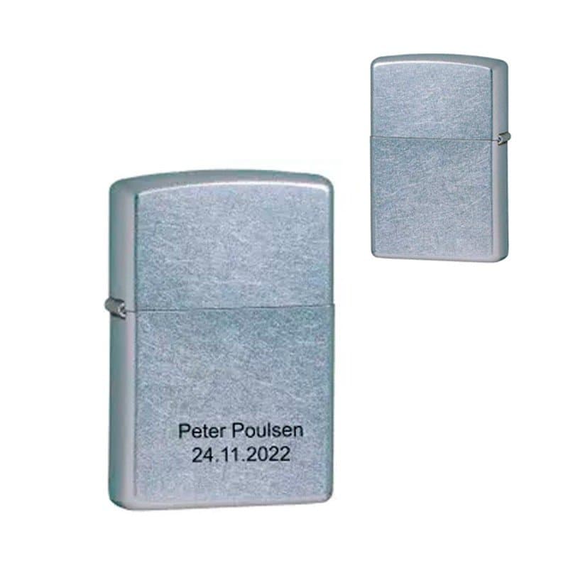 Zippo Lighter Chrome - Zippo med gravering
