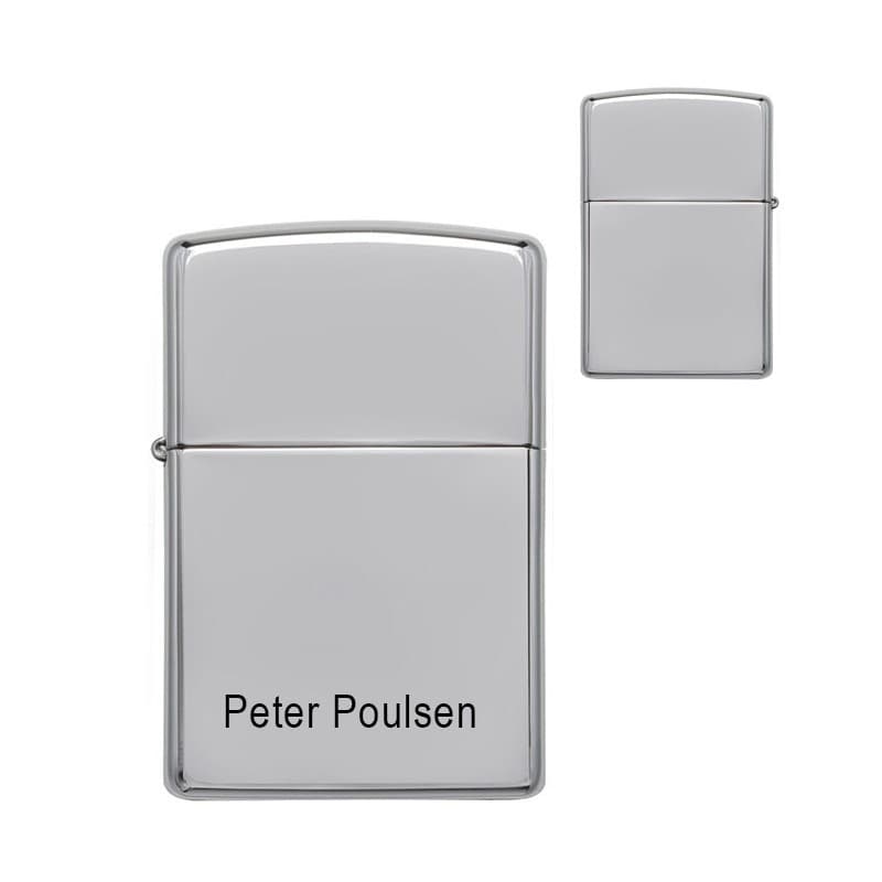 Zippo High Polish Chrome - Zippo med gravering