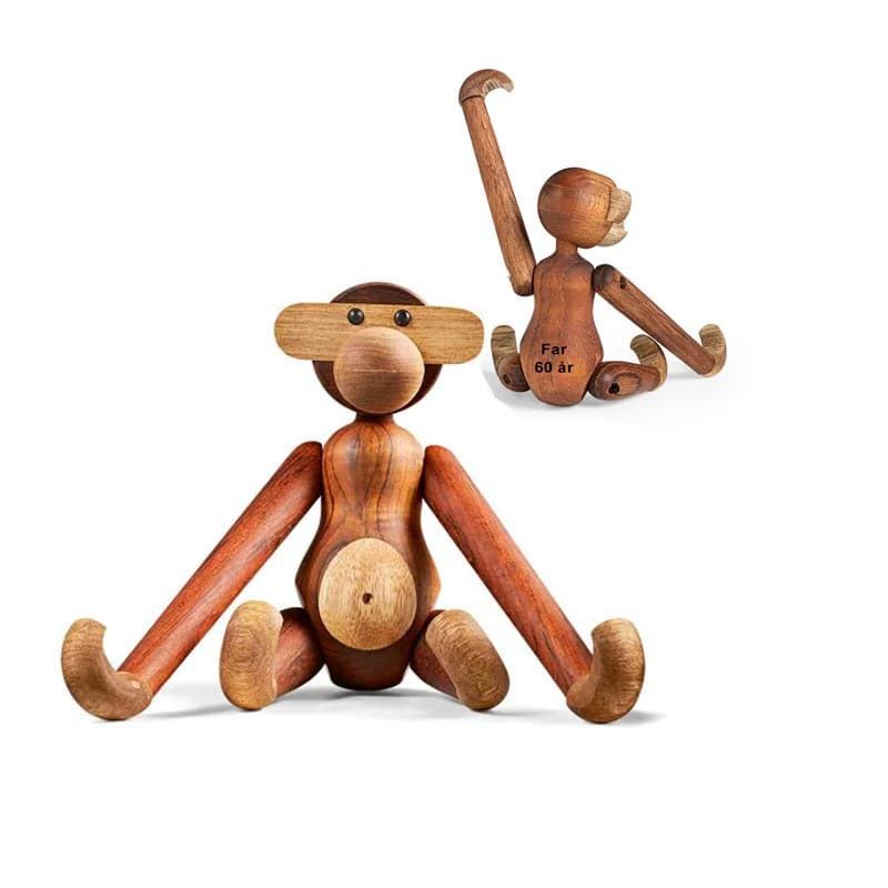 Kay Bojesen Abe Mini Teak - Abe med gravering