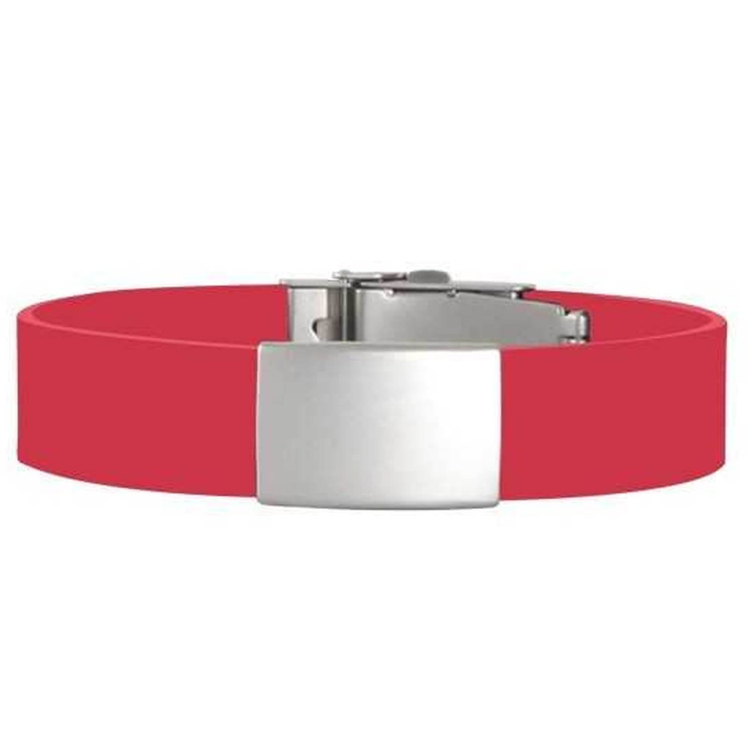 BeSafe ID armbånd Rød - ID armbånd med gravering