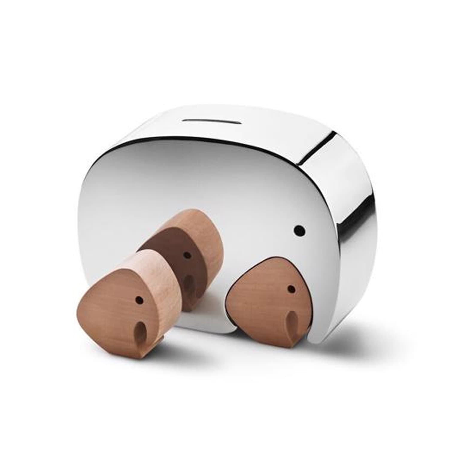 Georg Jensen Moneyphant med tvillinger - Sparegris med gravering