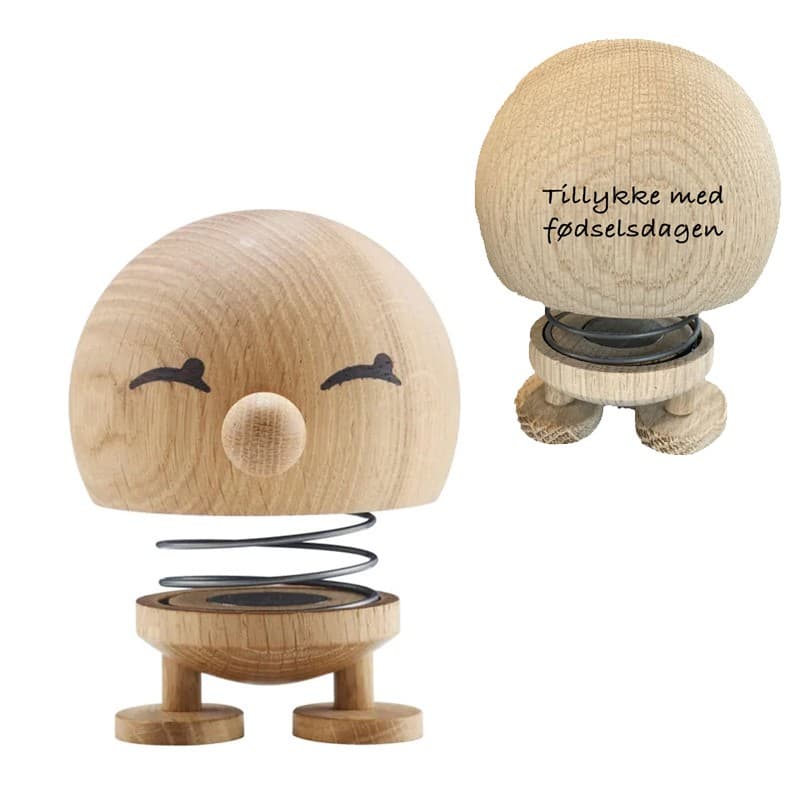 Hoptimist Bimle ubehandlet eg Small - Hoptimist med gravering
