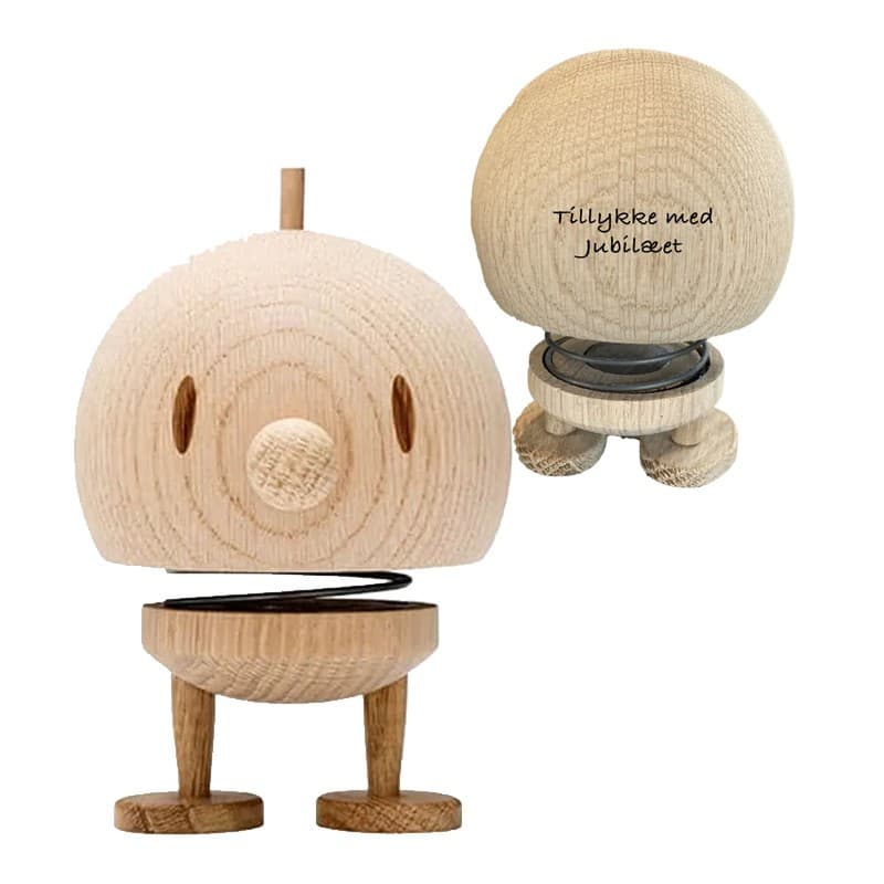Hoptimist Bumle ubehandlet eg Medium - Hoptimist med gravering
