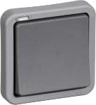 LK OPUS 74® Industri Korrespondance afbryder med 2 sl�jfeklemmer og lampe m�rkegr�