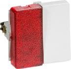 LK FUGA® Afbryder 1 polet med lampe 13A - Hvid