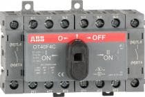 ABB Generator omskifter 1-0-2, 40A 4 polet, indbygning for n�dstr�m