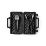 Nedis Mikrofon | Cardioid | Aftageligt kabel | 5.00 m | 50 Hz - 15 kHz | 600 Ohm | -72 dB | Indbygget on/off-knap (t�nd/sluk) | Rejsetaske inkluderet | ABS / Aluminium | Gr� / Sort