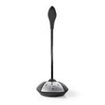 Nedis Mikrofon | Til brug med: Desktop / Notebook | Kabel | USB A Han | Indbygget on/off-knap (t�nd/sluk) | Hovedtelefonudgang
