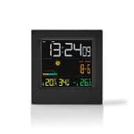 Nedis vejrstation | Indend�rs & Udend�rs | Vejrudsigt | LED Display | Tidsvisning | Indend�rs luftfugtighed | Udend�rs fugtighed | Inkluderet tr�dl�s vejrsensor | Hvid / Sort