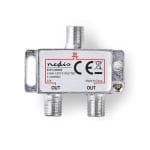 CATV Splitter | 5 - 1000 MHz | Tab af inds�ttelse: 4.2 dB | Antal output: 2 | 75 Ohm | Zinc
