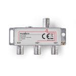 CATV Splitter | 5 - 1000 MHz | Tab af inds�ttelse: 6.8 dB | Antal output: 3 | 75 Ohm | Zinc Alloy