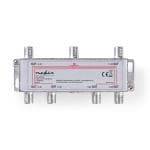 CATV Splitter | 5 - 1000 MHz | Tab af inds�ttelse: 10.0 dB | Antal output: 6 | 75 Ohm | Zinc