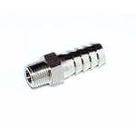 Flowconcept slangestuds 6mm x 1/4 udvendig gevind, til luft/fedt, forn. mess.