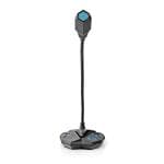 Nedis Wired gaming microphone | Til brug med: Desktop / Notebook | USB | Tilslutninger udgang: 1x 3.5 mm Audio Out | Indbygget on/off-knap (t�nd/sluk) | Hovedtelefonudgang