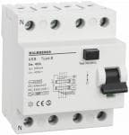 Malmbergs fejlstr�msafbryder AC/DC 40A 4-Polet 300MA, type B - PFI rel�