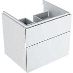 Geberit XENO2 vaskeskab 580x530x462mm med 2 skuffer, hvid