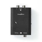 Digital Audio Converter | 1-veje | Tilslutninger indgang: 2x RCA Hun | Tilslutninger udgang: 1x S/PDIF (RCA) Hun / 1x TosLink Hunstik | Manual | Sort