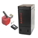 Woody Blackstar 1016 kedel med 16 kW br�nder og V7 styring