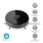 Nedis 3-i-1 Robot st�vsuger kan feje, st�vsuge og vaske gulv | Lasernavigation | Wi-Fi | sort