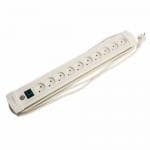 Premium-Line 10-stikd�se u/jord, u/blindhul m/3 mtr. ledning - Sort