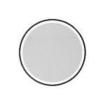 Kriss Inlight Spejl med lys, � 600mm i matsort, forbelysning