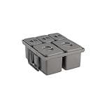 Intra Juvel JAZZ 60-5 affaldssortering 230x540x461mm til k�kkenskuffe gr�