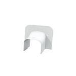 T75 v�ggennemf�ring 78x58 mm, m/krave, hvid RAL 9010