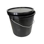 Sprehn spand 11,5L Sort robust med hank & l�g