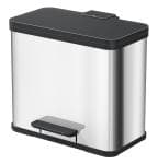 Hailo pedalspand oko trio plus 3 spande a 9 liter - rustfri st�l