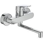 Ideal Standard Ceraflex V�garmatur med svingtud 160 mm med forskruning/rosetter. Krom