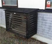 Varmepumpe skjuler sort - Indv. m�l: 920x730x410 mm