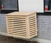 Varmepumpe skjuler ubehandet - Indv. m�l: 920x730x410 mm