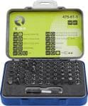 Bitss�t med 61 dele Lige, Phillips, Pozidriv Torx, unbrako, adapter bitsadapter, bitsholder