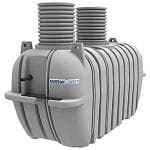 WaterCare Bundf�ldningstank 10PE m.pumpe AP35B, opf.r�r og 50mm r�rf�ring. 4,0m3.