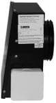 Lindab v�gventilator RS 125A1, sortlakeret IP44 - til udvendig montage