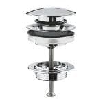 GROHE Pop up bundventil med tryk-�ben med overl�b - Krom