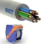 Nkt Inst.kabel 5g2,5 Noiklx Lysegr� 400m Kabelvogn