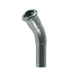 VSH XPress rustfri press b�jning 88,9 mm. 45°. Med 1 muffe. M-bakke